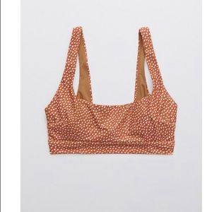 Aerie Wide Strap Scoop Bikini Top & Crossover High Cut Cheeky Bikini Bottom